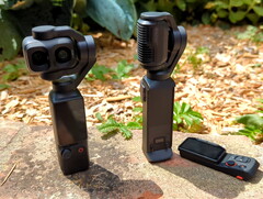DJI Osmo Pocket 4P accanto alla Insta360 Luna Ultra