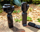 DJI Osmo Pocket 4P accanto alla Insta360 Luna Ultra