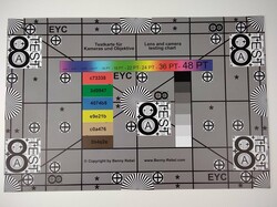 Il nostro test chart in dettaglio