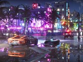 Screenshot di GTA 6 che mostra la vita notturna di Vice City