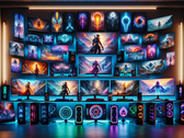 Collezione di monitor da gioco (Fonte: immagine generata da DALL-E 3)