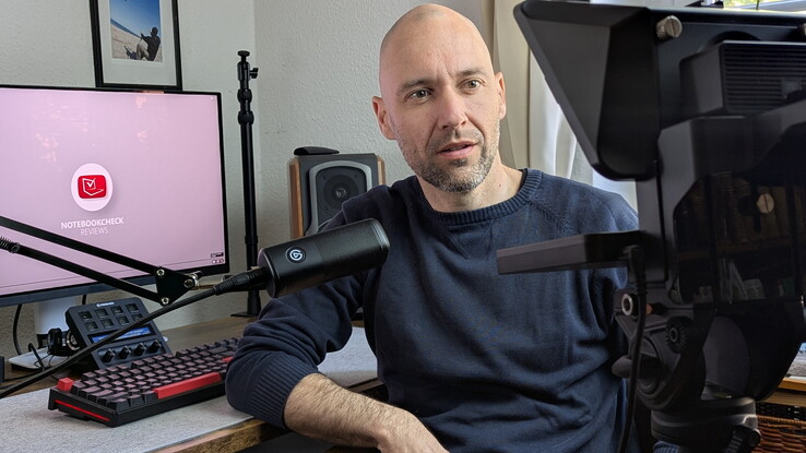 Il Teleprompter Elgato in esercizio