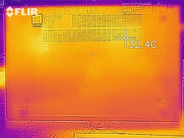 Sviluppo del calore - lato inferiroe (idle)