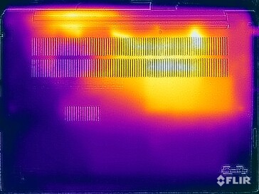 Test di sollecitazione delle temperature superficiali (in basso)