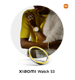 Lo Xiaomi Watch S3 arriverà presto a livello globale con il suo design a lunetta intercambiabile. (Fonte immagine: Amazon)