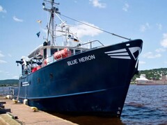 Una fotografia che mostra la barca Blue Heron. (Fonte: Università del Minnesota Duluth)