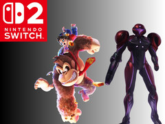 Donkey Kong e Pauline accanto a Samus da Metroid Prime 4: Beyond (Fonte: Nintendo of America con modifiche)