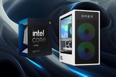 L'Omen 35L di HP monterà la prossima CPU a 24 core Core Ultra 9 285K di Intel. (Fonte: HP, Pexels, IBB, con modifiche)