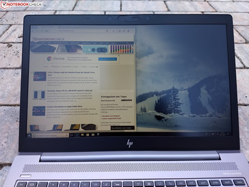 Utilizzo dello ZBook 15u G5 all'esterno all'ombra