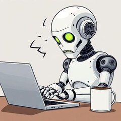 L&#039;intelligenza artificiale è ora responsabile di poco più della metà di tutti i contenuti scritti su Internet. (Fonte immagine: DeepAI Image Generator)