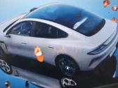 Un'immagine trapelata della Xiaomi Car. (Fonte: Car News China)