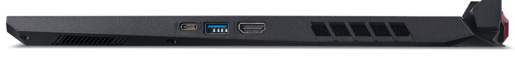 Lato destro: UBS 3.2 Gen 2 (Type-C), USB 3.2 Gen 1 (Type-A), HDMI