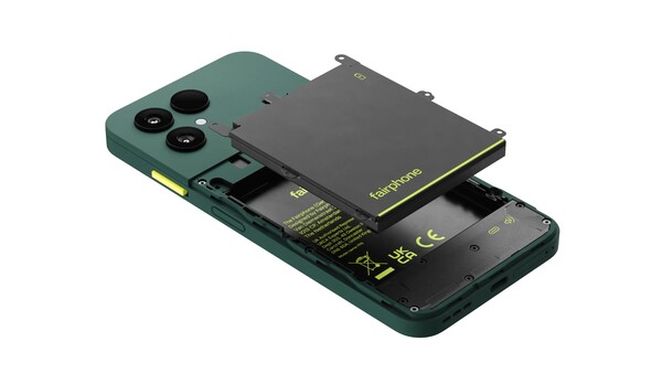 Il Fairphone 6 Plus presenta 12 componenti sostituibili dall’utente, tra cui una batteria rimovibile.