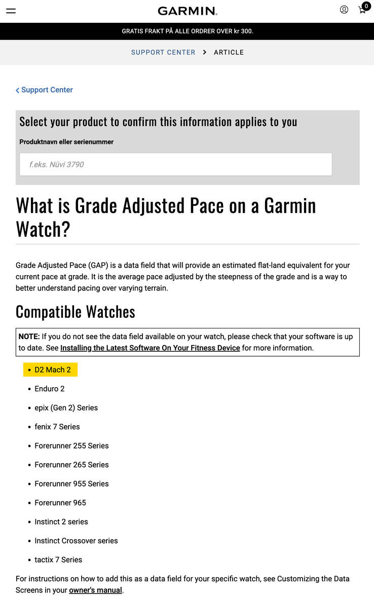 (Fonte: Garmin)
