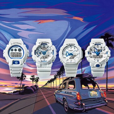 Da sinistra a destra: Casio G-Shock DW-6900HDS-7, GA-110HDS-7A, GA-2100HDS-7A, GA-700HDS-7A. (Fonte immagine: Casio)
