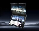 Krayzor racchiude un enorme display secondario e una tastiera meccanica nello chassis di un computer portatile. (Fonte: Krayzor)