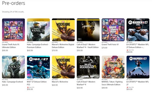 Vendite in preordine sul PlayStation Store