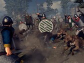 Un'immagine che mostra due eserciti in «A Total War Saga: Thrones of Britannia», attualmente in vendita su Steam.