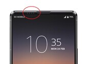 Ecco come potrebbe apparire la fotocamera frontale a microfori del Sony Xperia 1 V (Immagine: Sumahodigest)