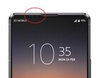 Ecco come potrebbe apparire la fotocamera frontale a microfori del Sony Xperia 1 V (Immagine: Sumahodigest)