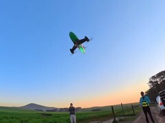 Un'immagine del volo di Peregreen 3 (Fonte: Mike Bell; screenshot ritagliato)