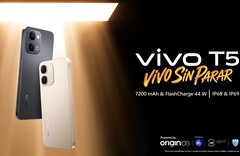 Il Vivo T5 4G è disponibile nelle opzioni di colore oro e nero