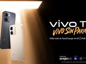 Il Vivo T5 4G è disponibile nelle opzioni di colore oro e nero 