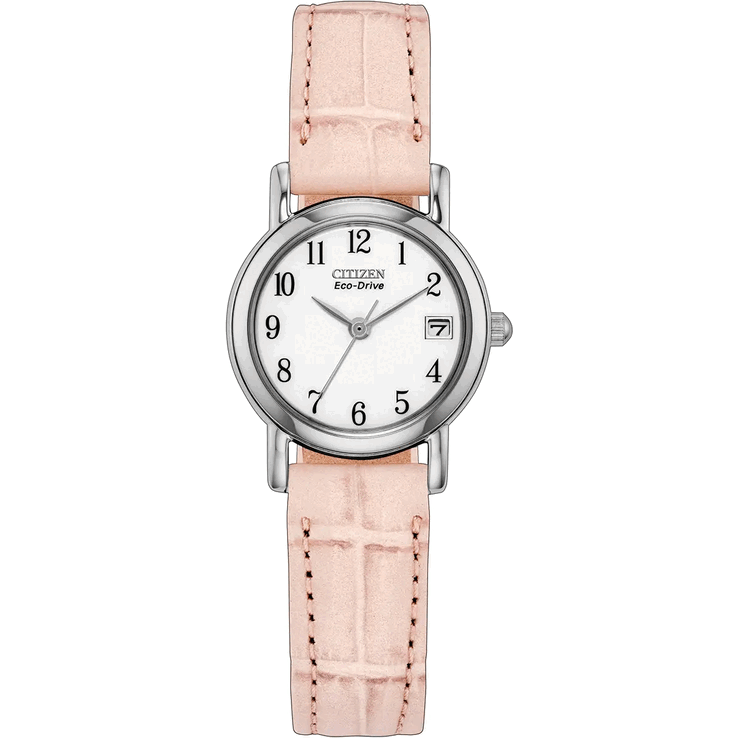 Il Citizen EW1277-15A presenta una cassa in acciaio inossidabile color argento
