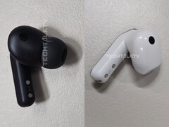 Presunte unità fittizie di Galaxy Buds 4 Pro (a sinistra) e Galaxy Buds 4 (a destra).