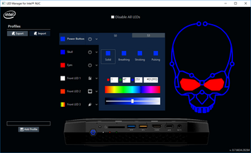 LED Manager per personalizzare i sei LEDs