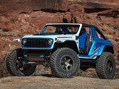 Il concept Jeep Wrangler Magneto 3.0 era un pezzo unico costruito da Jeep che utilizzava un motore a flusso assiale compatto per guidare tutte e quattro le ruote. Disponeva inoltre di differenziali di bloccaggio tradizionali e di due impostazioni di potenza. (Fonte: Stellantis)