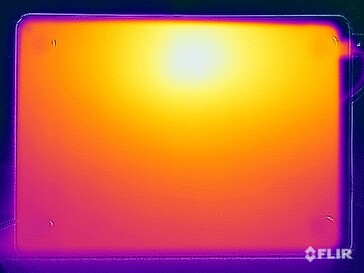 Test di sollecitazione delle temperature di superficie (in basso)