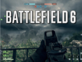 L'Open Beta di Battlefield 6 è iniziata il 7 agosto (per i giocatori con accesso anticipato). Nella foto - il testo/logo di Battlefield 6 sovrapposto ad una schermata di gioco. (Fonte dell'immagine: Battlefield/Notebookcheck - Modificato)