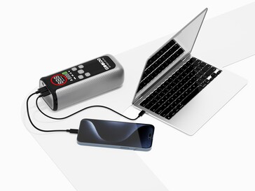 Il gonfiatore per pneumatici Gooloo GT160 Dual può caricare due dispositivi contemporaneamente (fonte: Gooloo)