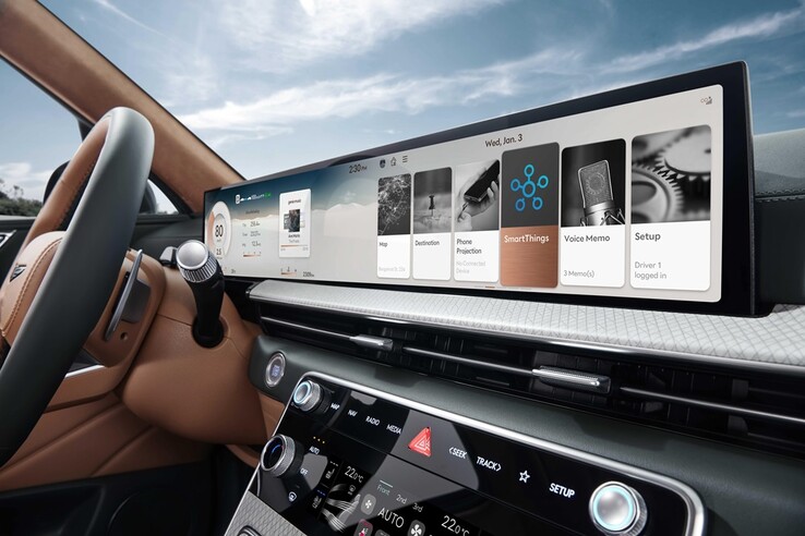Si prevede che SmartThings sia accessibile tramite il cruscotto dell'auto. (Fonte: Samsung Newsroom)