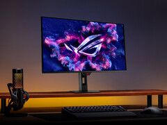 Il ROG Strix OLED XG27ACDMS ha una finitura piatta come molti dei recenti monitor OLED da gioco di Asus. (Fonte: Asus)