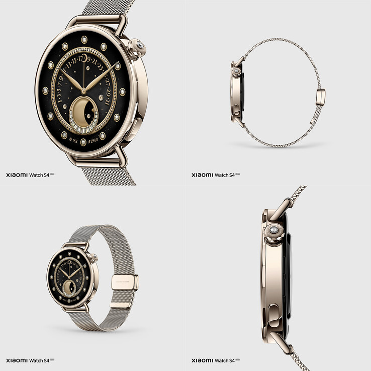 Lo Xiaomi Watch S4 versione Quicksand Gold (Fonte: Xiaomi)