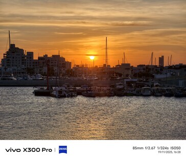 Vivo X300 Pro 85 mm impostazione predefinita.