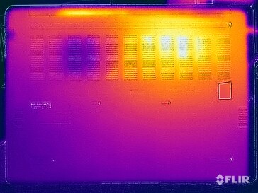 Test di sollecitazione delle temperature di superficie (lato inferiore)