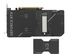 L'SSD si fissa facilmente sul retro della GPU (Fonte immagine: Asus)