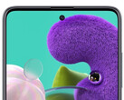 Un dettaglio del notch del Galaxy A51