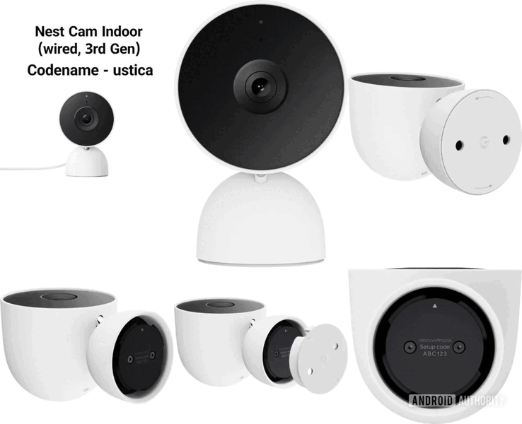 Google Nest Cam Indoor con il nome in codice di Ustica (Fonte: Android Authority)