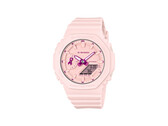 La lancetta delle ore a forma di nastro, posizionata sulle nove, è l’unico elemento che richiama la campagna sull’orologio interamente rosa.
