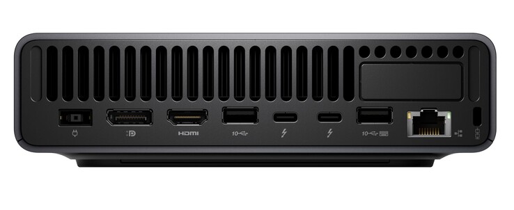 Porte del mini PC Lenovo ThinkCentre X Ultra.