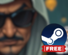 Oil Sheik presenta elementi di simulazione, puzzle e trading azionario. Nella foto - la miniatura sfocata della copertina del gioco, con il logo di Steam sovrapposto. (Fonte immagine: Steam - Edited)