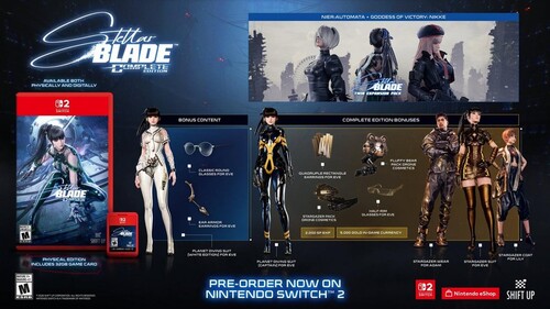 Viene visualizzata la pubblicità di Stellar Blade Complete Edition