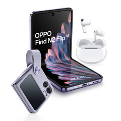 Oppo vende il Find N2 Flip nelle colorazioni Astral Black e Moonlit Purple. (Fonte: Oppo)