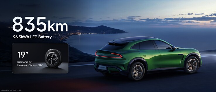Il modello base Xiaomi YU7 ha l'autonomia più lunga (Fonte: Xiaomi via Facebook)