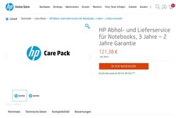 L'HP Care Packs estende la copertura della garanzia fino a tre anni.