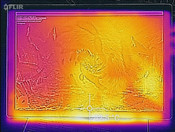 Grafico calore: lato superiore (sotto carico)